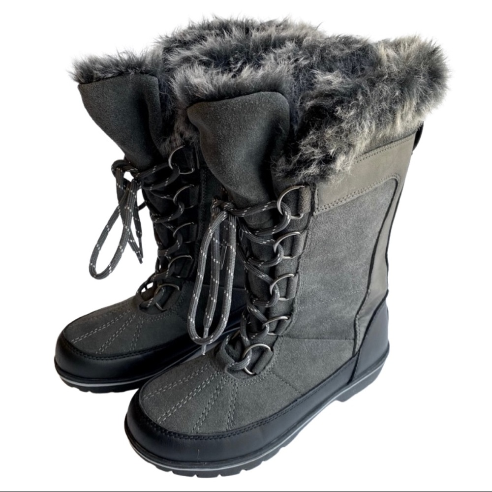 Champion Gray Faux Fur Lined Winter Boot